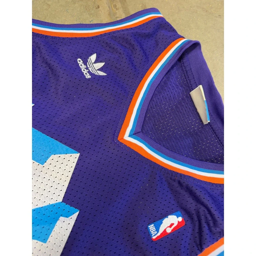 Adidas Utah Jazz John Stockton 12 Hardwood Classics Jersey Purple Mens L